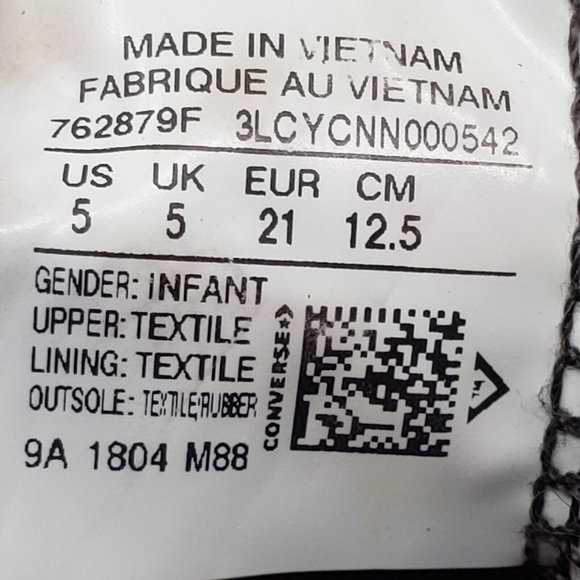 Justice League DC Comics Chuck Taylor All Stars Sneakers for Baby Infant Size 5 - Picture 8 of 10